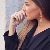 Pyramid Earrings Filigree - Pura Tribe