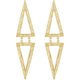 Double Pyramid Earrings Filigree - Pura Tribe