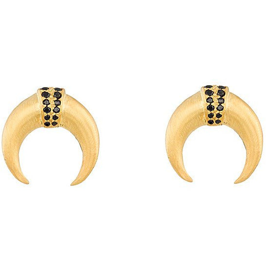 Small Double Horn Earrings - Pura Tribe