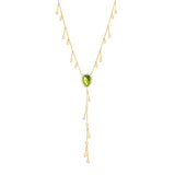 Y Drop Shaker Cz Necklace