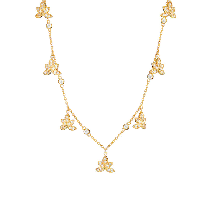 Vermeil Sweet Leaf Necklace - Pura Tribe