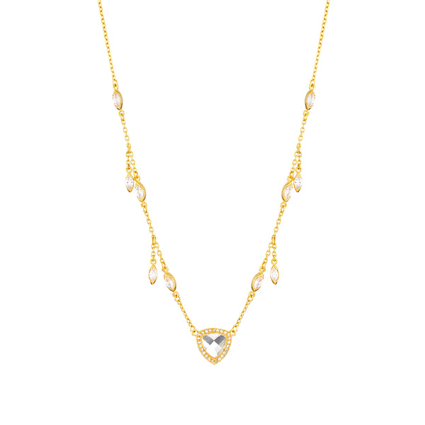 Trillion shaker marquise Necklace