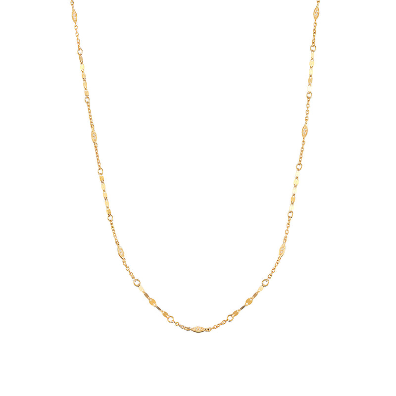 Vermeil Long Eye Chain - Pura Tribe