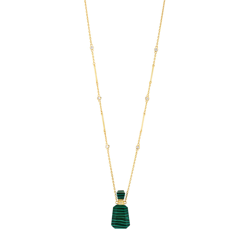 Bottle Malachite Necklace