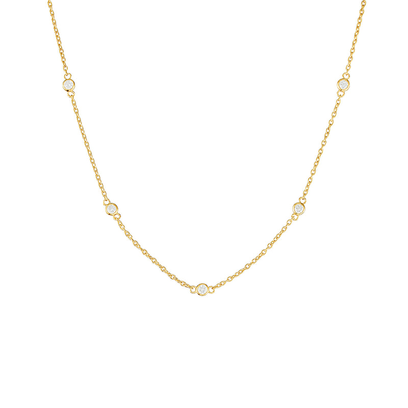 Vermeil 5 Cz Choker - Pura Tribe