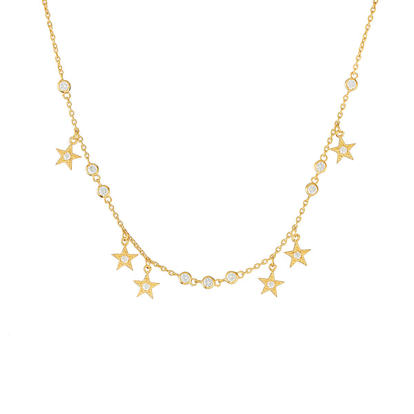 Vermeil Shaker Star Cz Choker - Pura Tribe