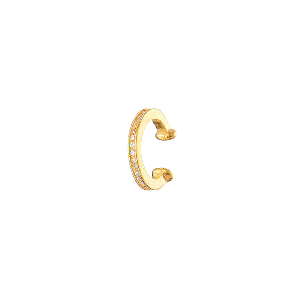 Vermeil Ear Cuff Cz Earring - Pura Tribe