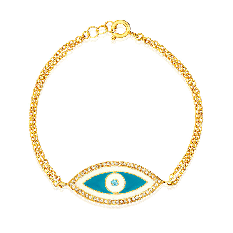 Eye Enamel Bracelet