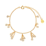 Rose Vermeil Shaker Anklet - Pura Tribe