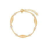 Vermeil Filigree Cz Anklet - Pura Tribe