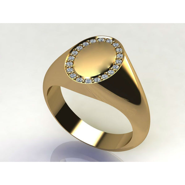 Vermeil Oval Signet Ring - Pura Tribe