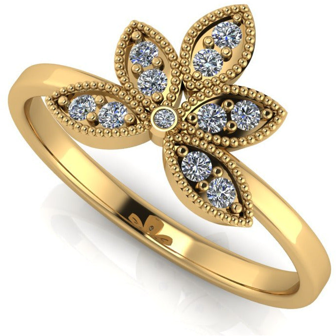 Vermeil Flower Ring - Pura Tribe