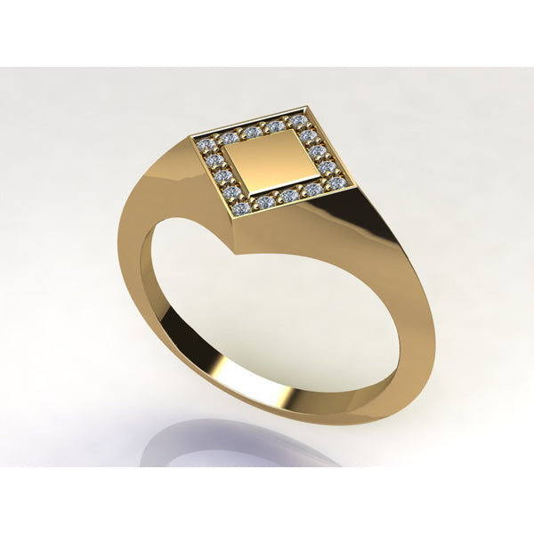 Vermeil Losang Signet Ring - Pura Tribe
