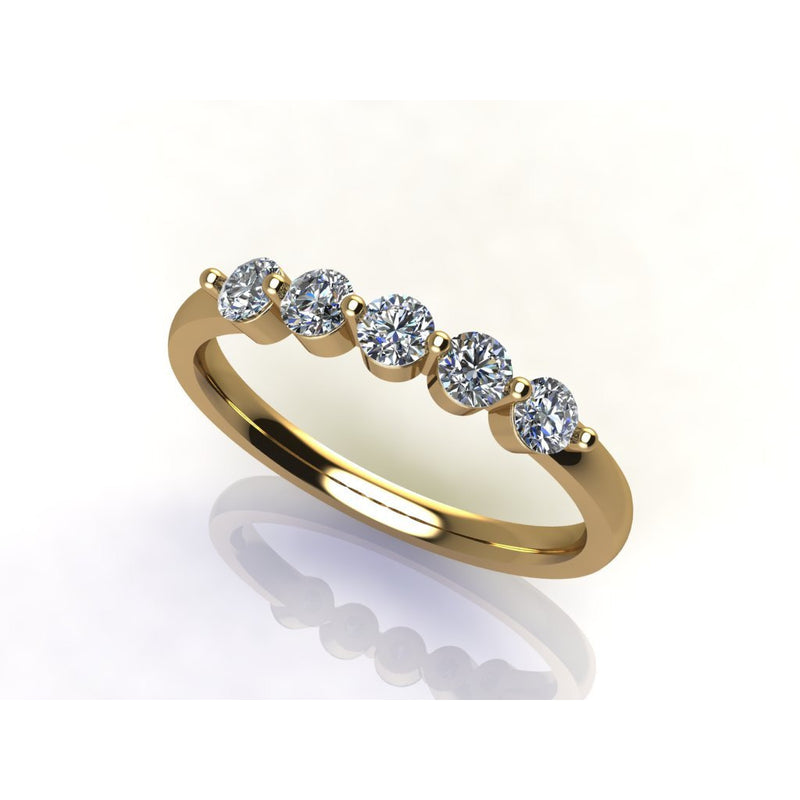 Vermeil 5Cz Ring - Pura Tribe