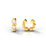 Vermeil Ear Cuff Thick Cz Earring